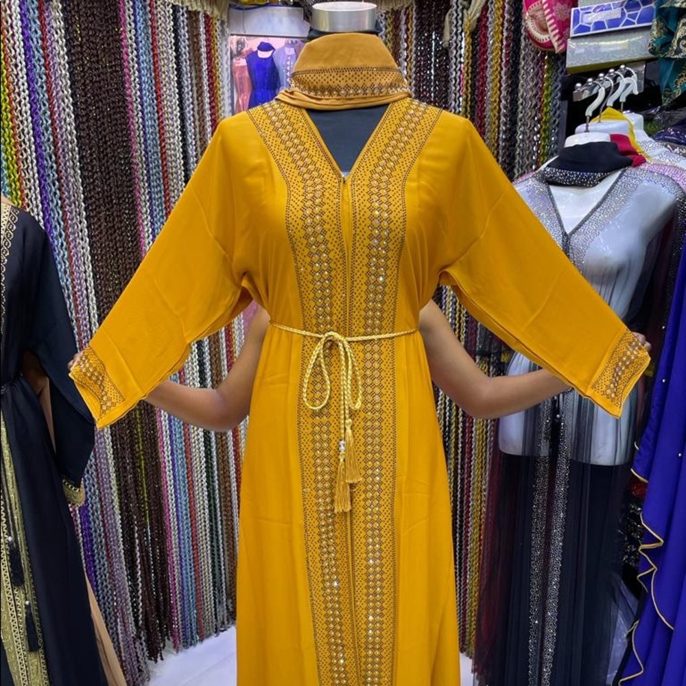 Dubai High Quality Open Abaya/Kimono/Kaftan Muslim Womens Long Maxi Dres…